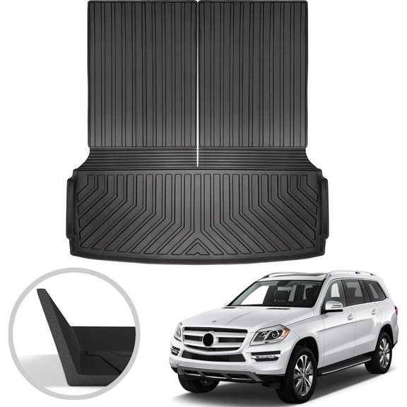 Soul's Premium Cargo Liner for Mercedes-Benz X166 GL GLS 2017-2019 - Custom Fit Car Trunk Mat - All-Season Black Cargo Mat - 3D Shaped Laser Measured Trunk Liners V14