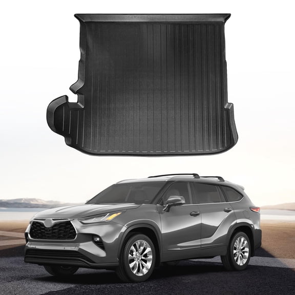 Soul's Premium Cargo Liner for Toyota Highlander L LE XLE XSE Limited 2020-2025 - 100% Protection - Custom Fit Car Trunk Mat - All-Season Black Cargo Mat - 3D Shaped Laser Measured Trunk Liners V14