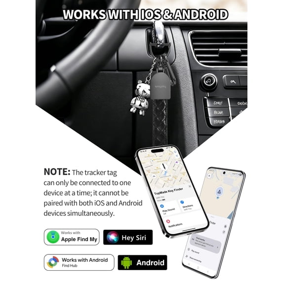 Soul's Smart Keychain Tracker (iOS & Android), Universal Car Key Chains ...