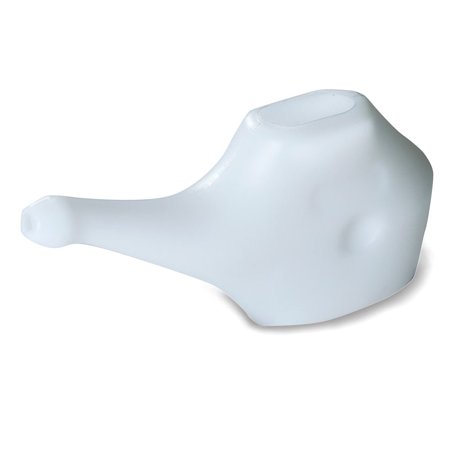 SoulGenie QwikFlo Economy, Light-Weight Neti Pot - Nasal Irrigator (1 Piece (White))
