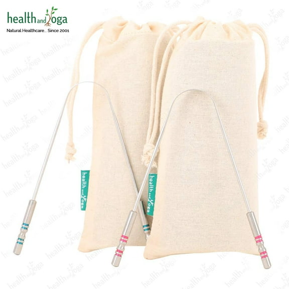 SoulGenie SteloSwipe Surgical Steel Tongue Cleaners - Partner & You(2 Pcs)