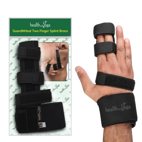 SoulGenie Two Finger Splint Brace - Finger - Medium Size