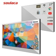 Soulaca 27 inches Smart Mirror for Bathroom Led TV 1080P Television Shower Wifi Bluetooth ATSC New