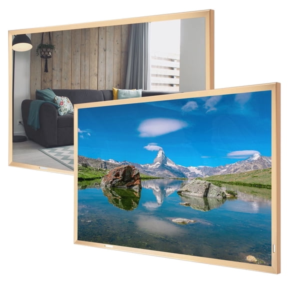 Soulaca 55" Smart Mirror TV Gold Frame, webOS, Waterproof Bathroom TV, WiFi Bluetooth Voice Control