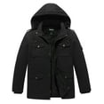 thumbnail image 1 of Soularge Men's Big and Tall Winter Coat Puffer Jacket Warm Windproof Padded Parka with Hood Navy 3X, 1 of 1