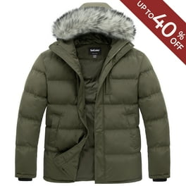 Soularge Men's Winter Coat, Big and Tall Warm Thickened