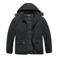 Soularge Men's Big and Tall Winter Coat Warm Puffer Jacket Waterproof