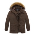thumbnail image 1 of Soularge Men's Big and Tall Warm Coat Winter Jacket Waterproof Puffy Parka with Hood Coffee 2X, 1 of 12