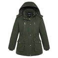 thumbnail image 1 of Soularge Women's Plus Size Winter Coat Quilted Winter Jacket Windproof Puffer Parka Coat Green 2X, 1 of 11