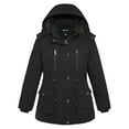thumbnail image 1 of Soularge Women's Plus Size Winter Coat Warm Insulated Winter Jacket Winter Puffer Jacket Black 3X, 1 of 7