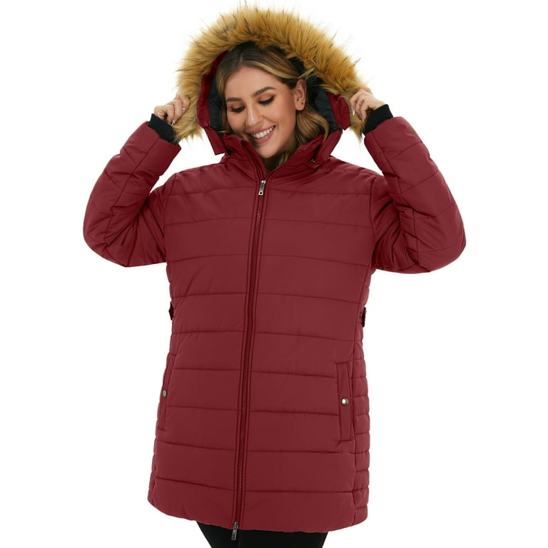  Soularge Women's Plus Size Winter Insulated Parka Coat