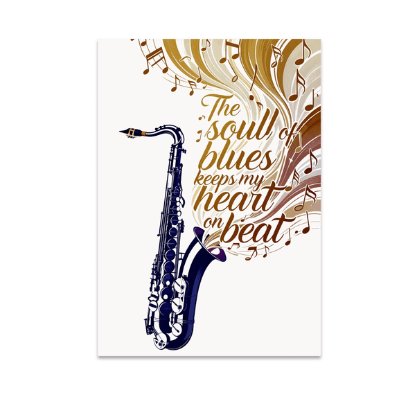 Soulful Blues Music Wall Art - Music Lovers - 13x19 Poster Print