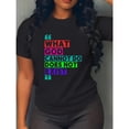 thumbnail image 1 of Soulful Christian - Themed Art Tee,Tops Showcases "WHAT GOD CANNOT DO DOES NOT EXIST" Colorful Text Design, Round Neck Regular Fit T - shirts, Size(S - 5XL), 1 of 5