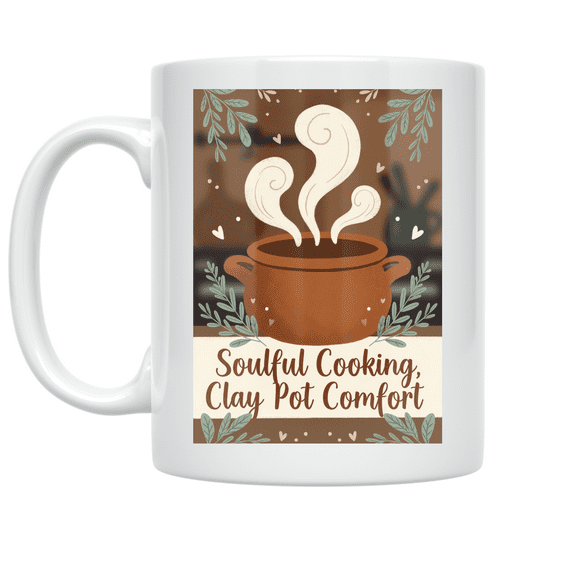 Soulful Cooking Clay Pot Comfort - Home Cook - 11 oz Ceramic Coffee Mug