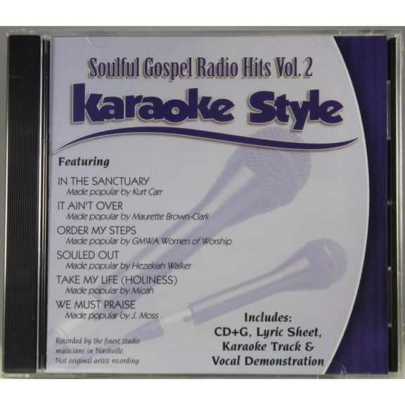Soulful Gospel Radio Hits Volume 2 Daywind Christian Karaoke Style NEW CD+G 6 Songs