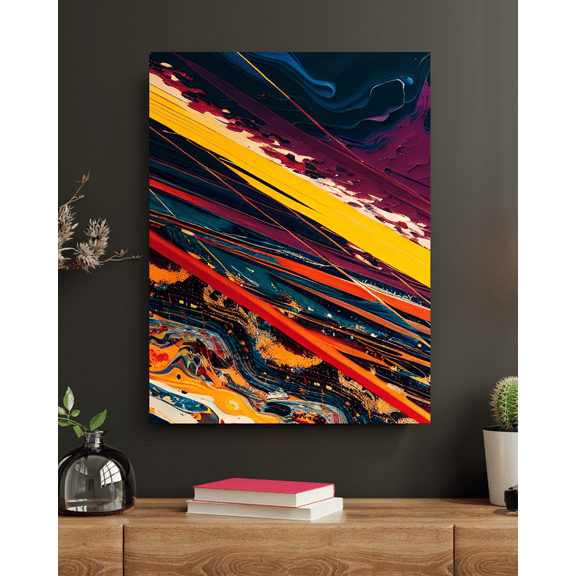 Soulful Interplay - Abstract Expressionism Canvas Wall Art