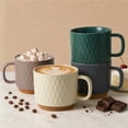 thumbnail image 1 of Soulgenix Coffee Mug, 15 oz Coffee Mugs Set of 4, Coffee Cups with Large Handle for Cappuccino, Latte, Tea, Hot Cocoa, Latte Mug, Morandi Color Ceramic Coffee Mug, Microwave and Dishwasher Safe, 1 of 8