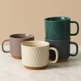 thumbnail image 1 of Soulgenix Coffee Mug, 15 oz Coffee Mugs Set of 4, Coffee Cups with Large Handle for Cappuccino, Latte, Tea, Hot Cocoa, Latte Mug, Morandi Color Ceramic Coffee Mug, Microwave and Dishwasher Safe, 1 of 8