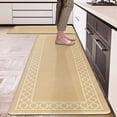 thumbnail image 1 of Soulgenix Kitchen Mats Set, 2 Pcs Kitchen Rug 17.3"×29"+17.3"×59", PVC Water Resistant Non-Slip Mats and Rugs for Comfort Standing, 0.4" Thick Anti-Fatigue Rugs for Kitchen Floor/Sink/Laundry Room, 1 of 8