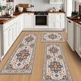 thumbnail image 1 of Soulgenix Kitchen Rug Set, 3 Pcs Kitchen Rug with Non Slip Backing for Floor and Hallway Laundry, Kitchen Mats for 20''x32''+20''x47''+20''x59'', 1 of 10