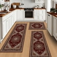 thumbnail image 1 of Soulgenix Kitchen Rug Set, 3 Pcs Kitchen Rug with Non Slip Backing for Floor and Hallway Laundry, Kitchen Mats for 20''x32''+20''x47''+20''x59'', 1 of 10