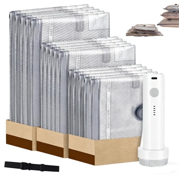 Soulin Max-Compression Travel Kit, Soulin Vacuum Bags, Soulin Max Compression Travel Kit With Electric Pump, Portable Storage Packing Bags For Clothes, Blankets, Bedding, And Seasonal Home Organizati