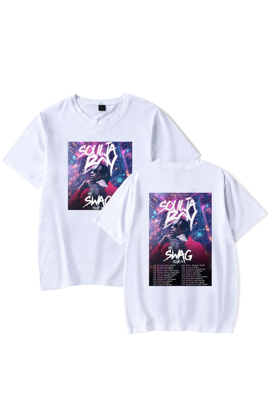 Soulja Boy The Swag Tour 2025 T-Shirts Merch Women Clothes Trend Casual Short Sleeve Top