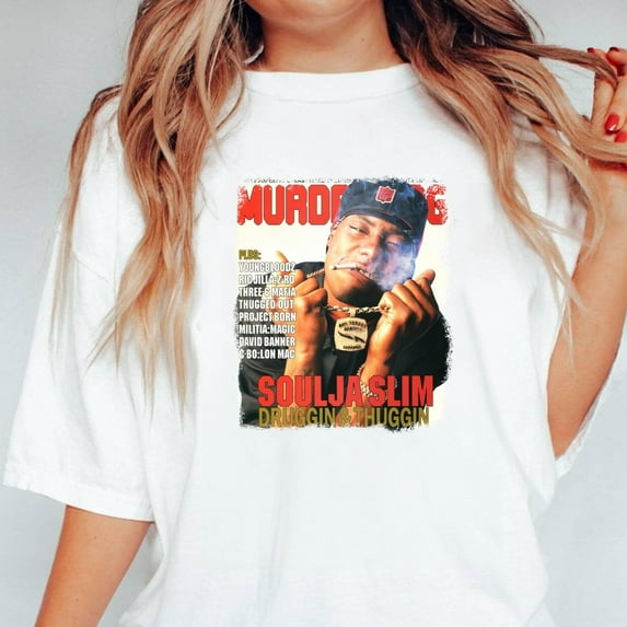Soulja Slim The Rapper & Hip-Hop Artist Vintage Style Fan V60535 Unisex T-Shirt, up to 5XL