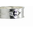 thumbnail image 1 of 925 Sterling Silver Unisex Soulmate Ring, Gift for Him, Clear Cubic Zirconia Stone, Size 11, 1 of 4
