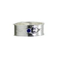 thumbnail image 1 of 925 Sterling Silver Unisex Soulmate Ring, Gift for Him, Sapphire Cubic Zirconia Stone, Size 11, 1 of 5