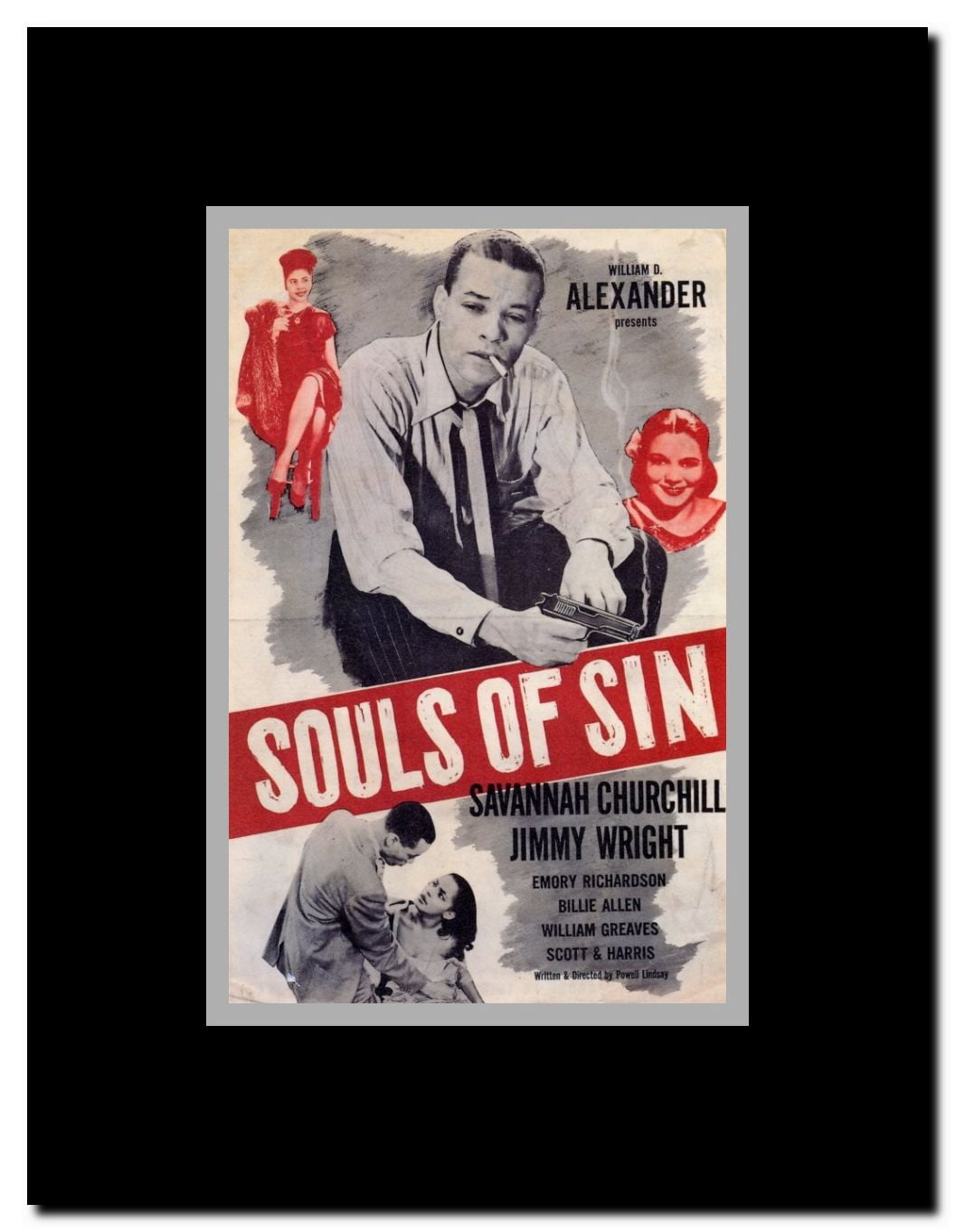 Souls of Sin Framed Movie Poster