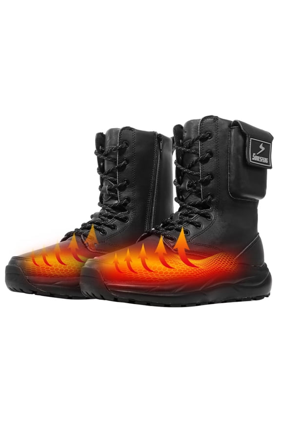 Soulsfeng Heated Boots for Men Women Futuraheat-X Winter Waterproof Warm Snow Boots Rechargeable Electric Heating Boots Foot Warmers