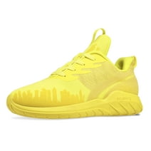 Soulsfeng Men's Slip Resistant Gym Shoes Road Running Shoes Tennis Shoes Wide Width Available/Yellow
