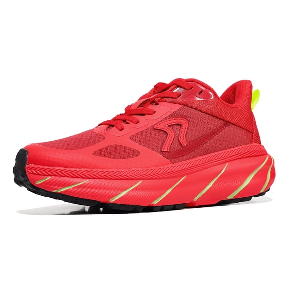Soulsfeng Mountfinder VI Trail Running Shoes Lightweight Rugged Mountain Rocky Terrain All-Terrain Cushioned Hiking Off-Road Adventure Footwear Red Size 42