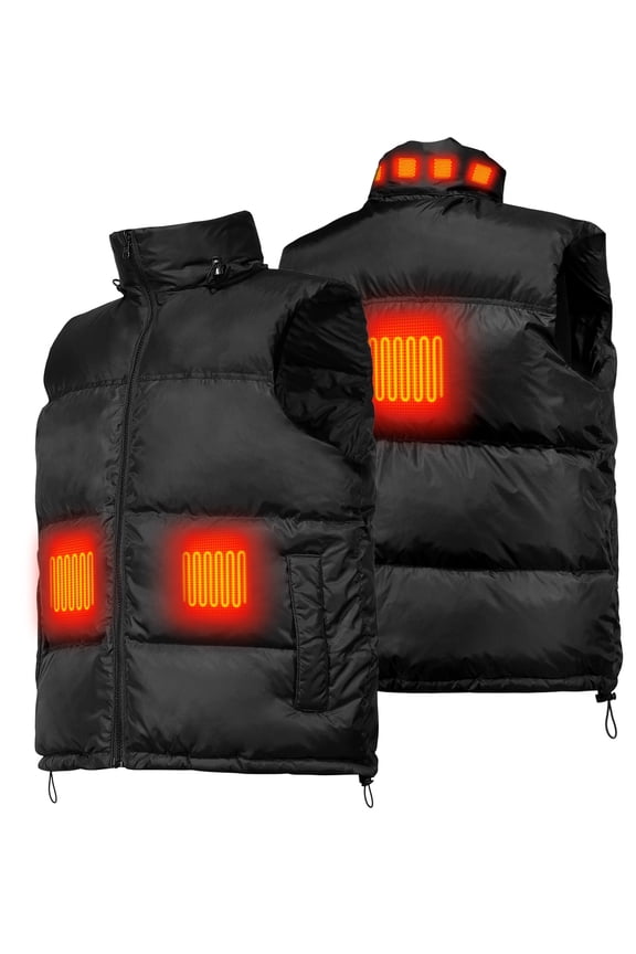 Water Repellent Men Women Lightweight Heated Vest With App Ecoheat-V