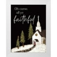 thumbnail image 1 of Soulspeak And Sawdust 14x18 White Modern Wood Framed Museum Art Print Titled - All Ye Faithful, 1 of 4