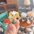 thumbnail image 1 of Soumake 1/12 Scale Miniature Rose Tulip Flower Set For Dollhouse Kitchen Dining Room Decor Realistic Children'S Fairy Garden Accessory, 1 of 8