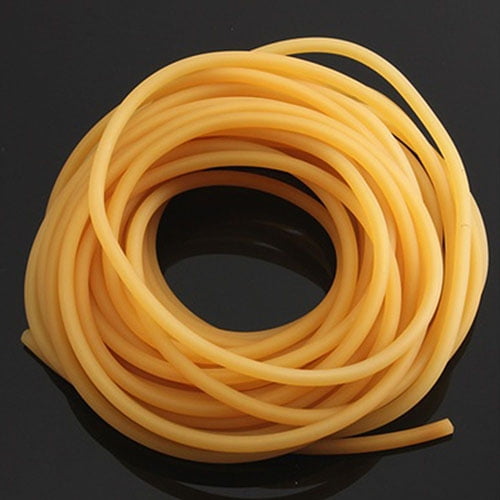 Soumake 1/2/5/10 Meter Yellow Soft Rubber Tube Surgical Elastic Rope Band 1.7 X 4.5Mm Practical