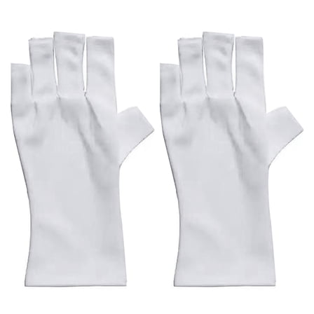 Soumake 1/2 Pairs Cotton Moisturizing Gloves for Dry Hands Fingerless Soothing Hydrating Touchscreen Gloves for Spa Men Women