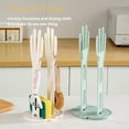 thumbnail image 1 of Soumake 1/2Pcs Kitchen Glove Holder Mitten Dryer with Stable Base Simple Installation Dish Towel Drying Organizer Sink Hanger Stand, 1 of 8