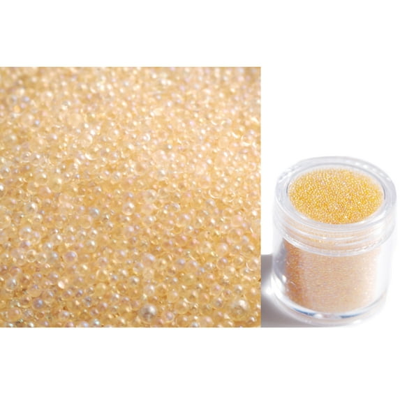 Soumake 1 Bottle Nail Caviar Beads Shining Colored Non-porous Mini Glass Bead DIY Nail Art Accessories Micro Beads Necklace Phone Case Decorations Manicure Supplies