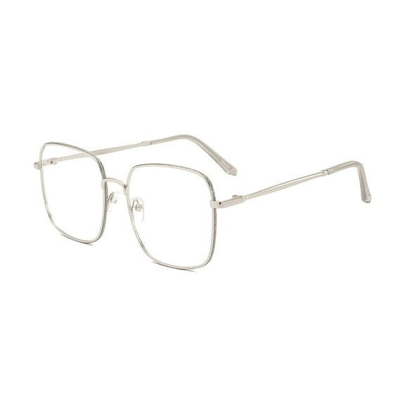 Soumake 1 Pair Anti Blue Light Computer Glasses without Degree Women Men Blue Light Blocking Metal Frame UV Eyeglasses Eyewear