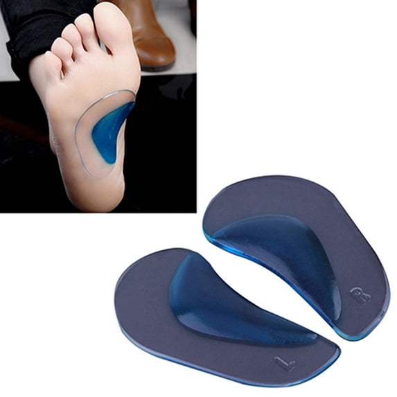 Soumake 1 Pair Arch Orthotic Support Insole Flatfoot Corrector Shoe Cushion Foot Care Pad Practical