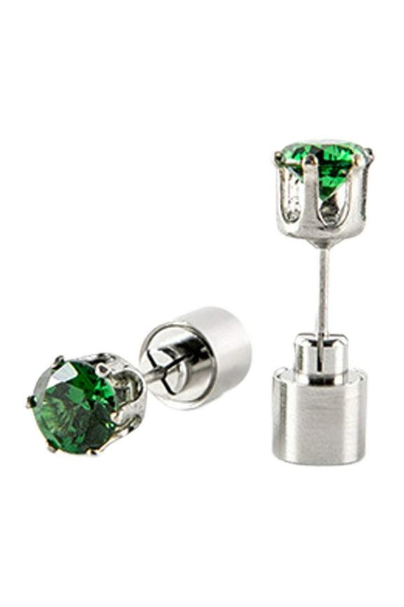 1 Pair Glitter Earrings LED Flashing Light Ear Studs Eye-catching Glowing Earrings for Dance Party Festivals