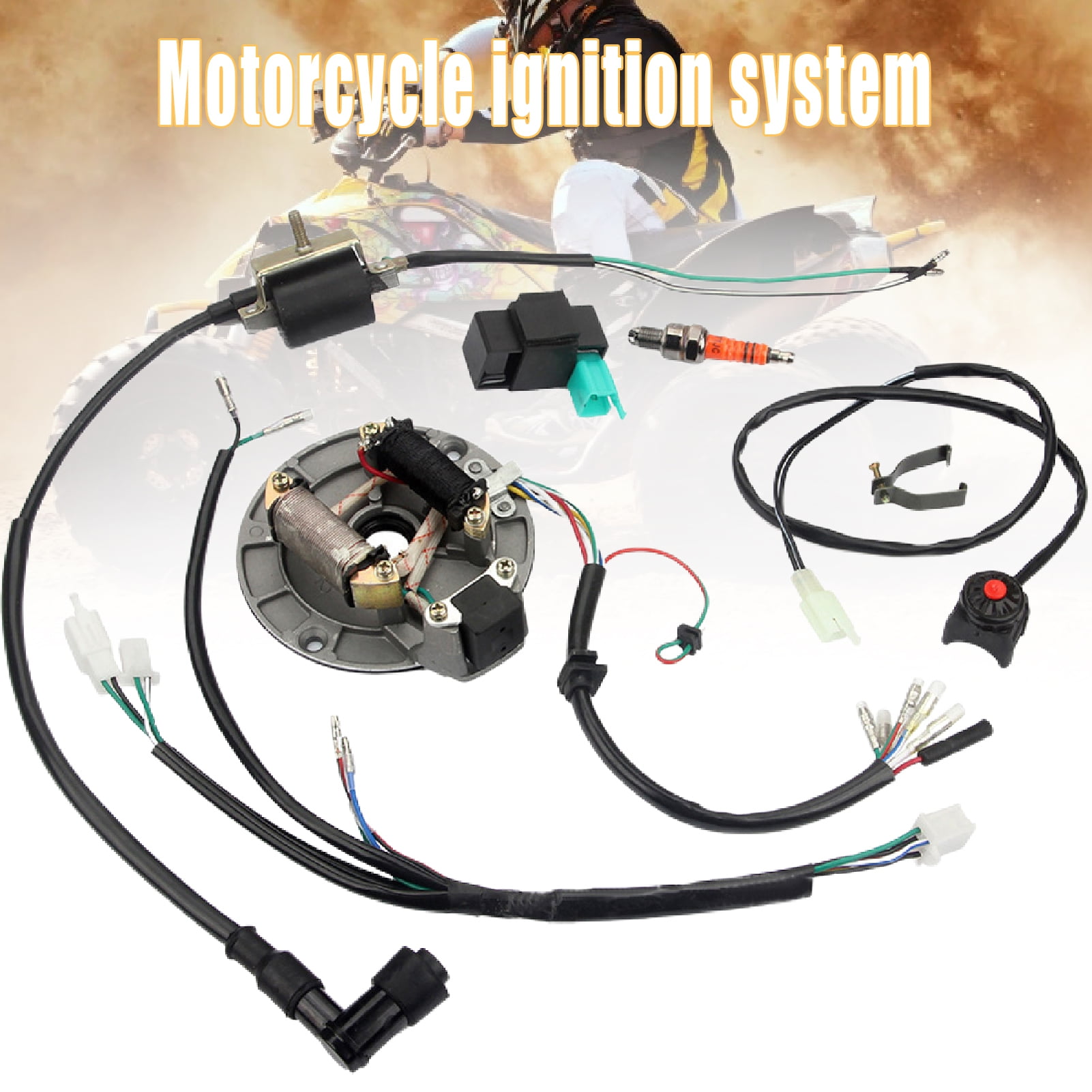 Zündsystem Motorräder Racing Magneto Spule Stator Rotor Mit