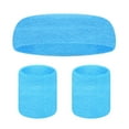 thumbnail image 1 of Soumake 1 Set Sports Sweat Bands Three piece Set for Women Men Sweat absorbing Breathable Head & Wrist Soft Elastic, 1 of 5