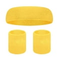 thumbnail image 1 of Soumake 1 Set Sports Sweat Bands Three piece Set for Women Men Sweat absorbing Breathable Head & Wrist Soft Elastic, 1 of 5
