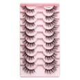 thumbnail image 1 of Soumake 10-Pair Half Fake Lashes – Natural Curl, Wispy, Thick 3D Effect, Removable & Reusable for Dramatic Eye Extensions, 1 of 8
