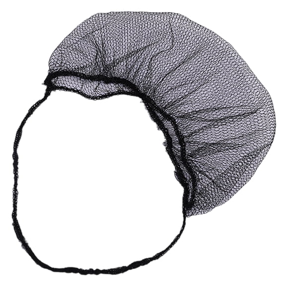 Soumake 100Pcs Disposable Nylon Beard Net Breathable Heavy Duty Elastic Band Food Service Cooking Black Men Beard Guard Protector Mesh Cover