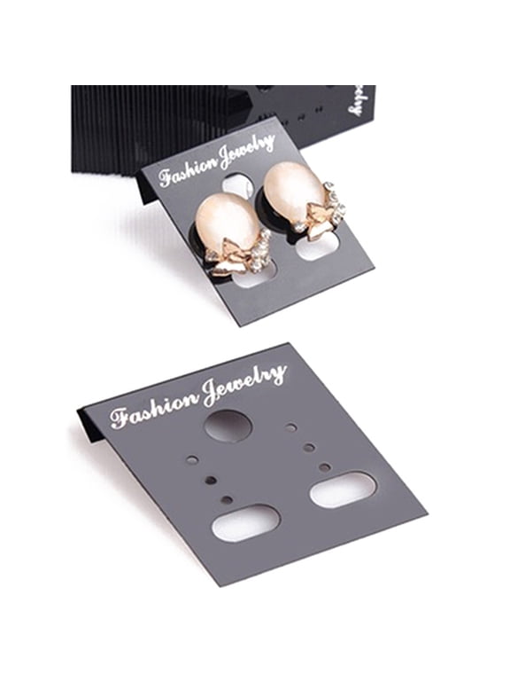 100Pcs Plastic Earring Ear Studs Holder Display Hang Cards Jewelry Accessories Fashion